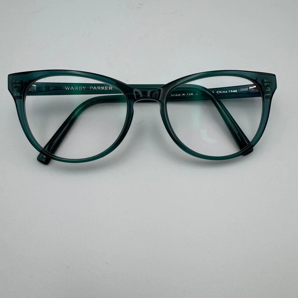 Warby Parker Shea Eyeglasses Womens 51-18-140 Green Frames M 728 with Case
